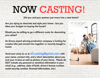 Home Make Over Casting Calls In 2019 Auditionsfinder Com